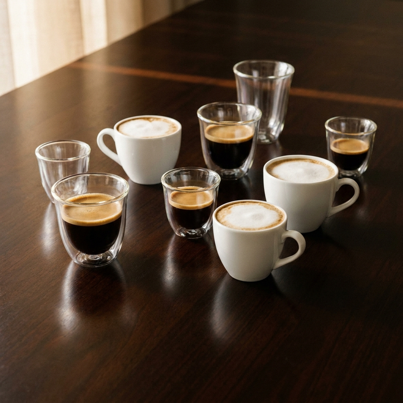 Double Wall Espresso Glasses, Set of 4